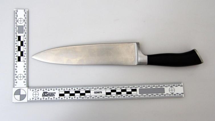 Mladík vytáhl na policistu nůž