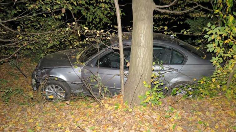 Opilý řidič se snažil ujet před policejní hlídkou. Zběsilá jízda skončila havárií