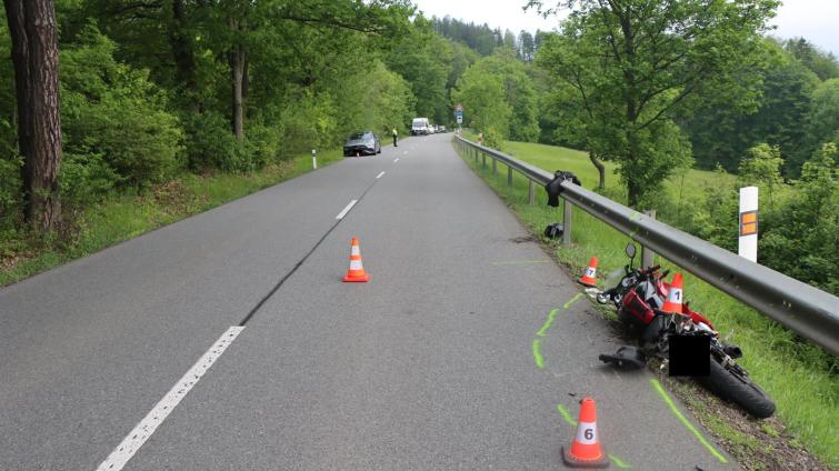 U Petrůvky havaroval teprve sedmnáctiletý motocyklista