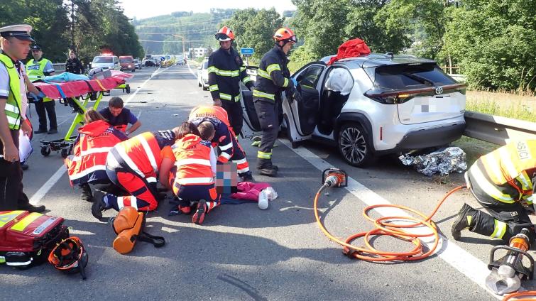 Dopravní nehoda na silnici č. 57 u Vsetína si vyžádala dva zraněné