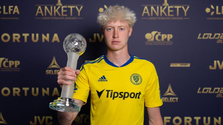 Zlínský fotbalový talent Tom Slončík se stal objevem ligové sezony 