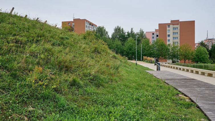 U vodního biotopu na Jižních Svazích probíhá likvidace nežádoucích rostlin 