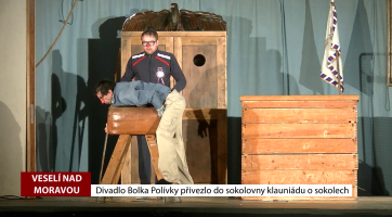 Divadlo Bolka Polívky přivezlo do Veselí klauniádu