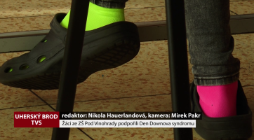 Děti ze ZŠ Pod Vinohrady podpořily Den Downova syndromu