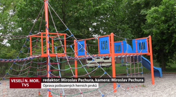 Ve Veselí opravují poškozené herní prvky