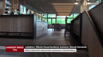 Město dokončilo rekonstrukci restaurace v Domě kultury