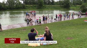 Pátý ročník Lužické míle potrápilo počasí