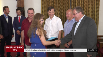 Střední odborné učiliště se loučilo se svými žáky v muzeu