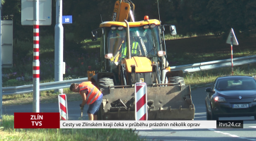 Cesty ve Zlínském kraji čeká během prázdnin několik oprav