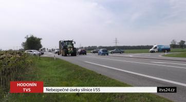 Nebezpečné úseky komunikace I/55