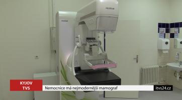 Nemocnice má nejmodernější mamograf