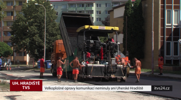Velkoplošné opravy komunikací neminuly ani Uherské Hradiště