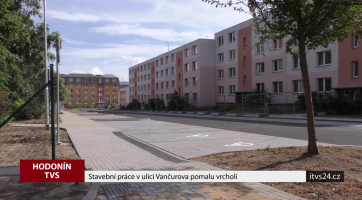 Stavební práce v ulici Vančurova pomalu vrcholí
