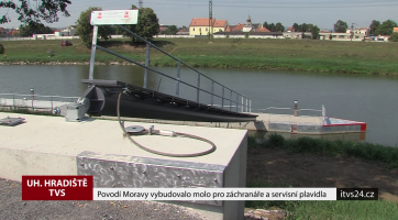 Povodí Moravy vybudovalo molo pro záchranáře a servisní plavidla
