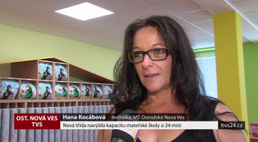 Nová třída navýšila kapacitu mateřské školy o 24 míst