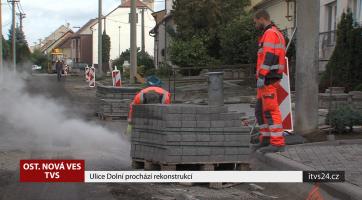 Ulice Dolní prochází rekonstrukcí