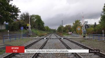 Obyvatelé Kyjova slavnostně otevřeli železniční přejezd 