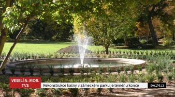 Okolí kašny v zámeckém parku prošlo opravou 