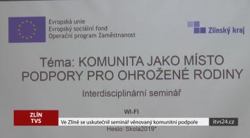 Ve Zlíně se uskutečnil seminář věnovaný komunitní podpoře