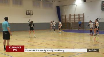 Kunovické dorostenky ztratily první body