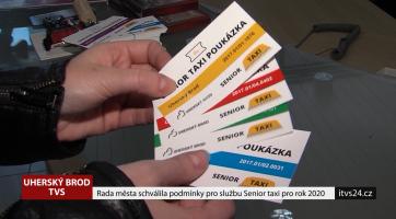 Rada města schválila podmínky pro službu Senior taxi pro rok 2020