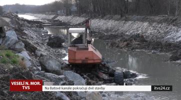 Na Baťově kanále pokračují dvě stavby