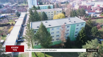 Začala revitalizace sídliště Zahradní