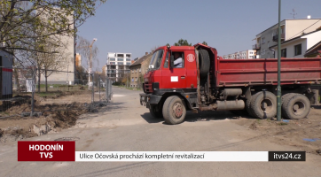 Ulice Očovská prochází kompletní revitalizací