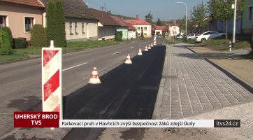 Parkovací pruh v Havřicích zvýší bezpečnost žáků zdejší školy