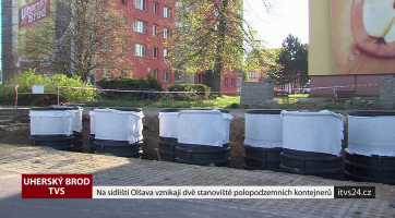 Na sídlišti Olšava vznikají dvě stanoviště polopodzemních kontejnerů