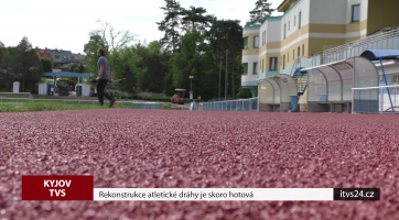 Rekonstrukce atletické dráhy je skoro hotová