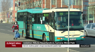 Od 25. května platí v kraji standardní jízdní řád