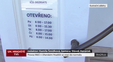 Provoz MěÚ v Uherském Hradišti se vrací do normálu