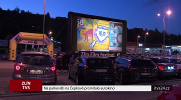 Na parkovišti na Čepkově promítalo autokino