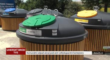 Komunální odpad ukryjí pod zem velkokapacitní kontejnery