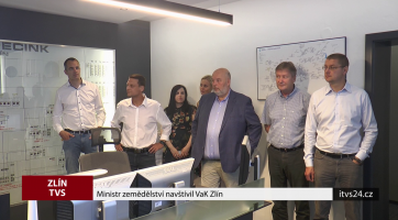 Ministr zemědělství navštívil VaK Zlín