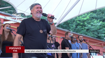 Svatý pluk oslavil 25 let v popovickém Amfiku Bukovina