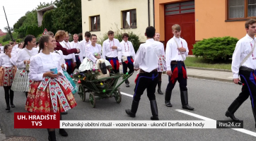 Pohanský obětní rituál - vození berana - ukončil Derflanské hody v Sadech