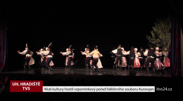 Klub kultury hostil vzpomínkový pořad folklórního souboru Kunovjan