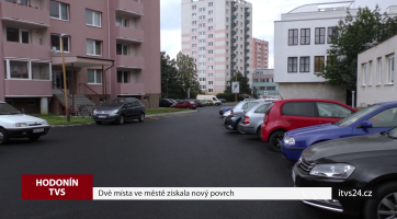 Dvě místa ve městě získala nový povrch