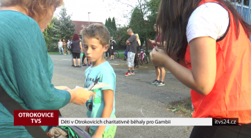 Děti v Otrokovicích charitativně běhaly pro Gambii 