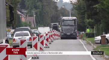 Začala oprava silnice v Boršovské ulici