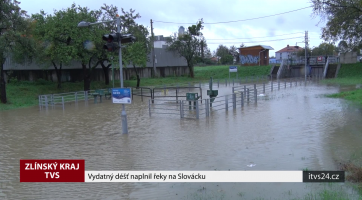 Vydatný déšť naplnil řeky na Slovácku