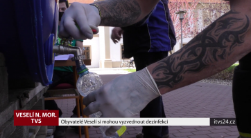 Obyvatelé Veselí si mohou vyzvednout dezinfekci