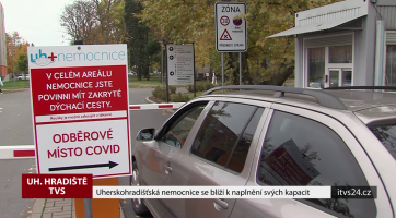 Uherskohradišťská nemocnice se blíží k naplnění svých kapacit