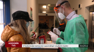 V hodonínské nemocnici vypomáhají i studenti medici