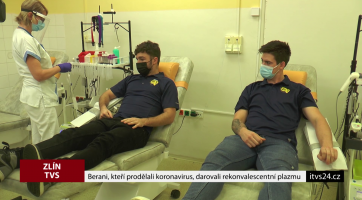 Berani, kteří prodělali koronavirus, darovali rekonvalescentní plazmu