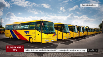 Cestující z Rožnova a Valašského Meziříčí budou jezdit novými autobusy