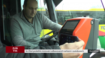 Ve Zlíně proběhlo testování odbavovacích zařízení v autobusech