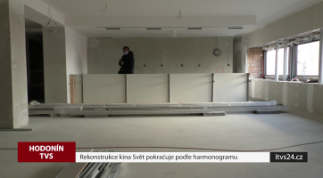 Rekonstrukce kina Svět pokračuje podle harmonogramu